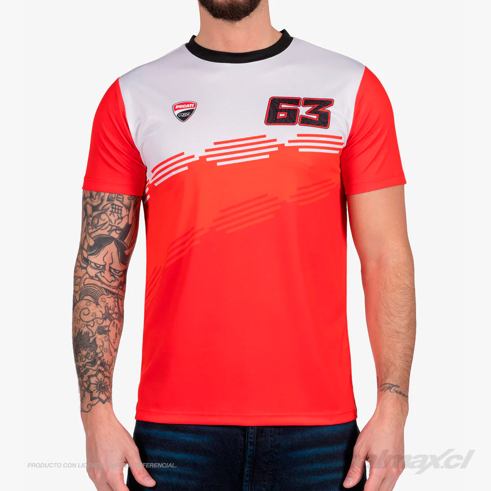 Polera / camiseta Ducati Corse Bagnaia 63 Go Free | VR46